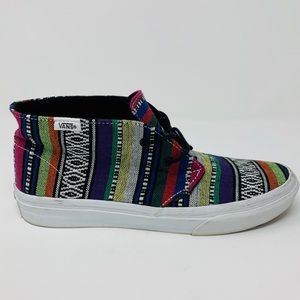 Men's Aztec Print High Top Sneakers, Size 7